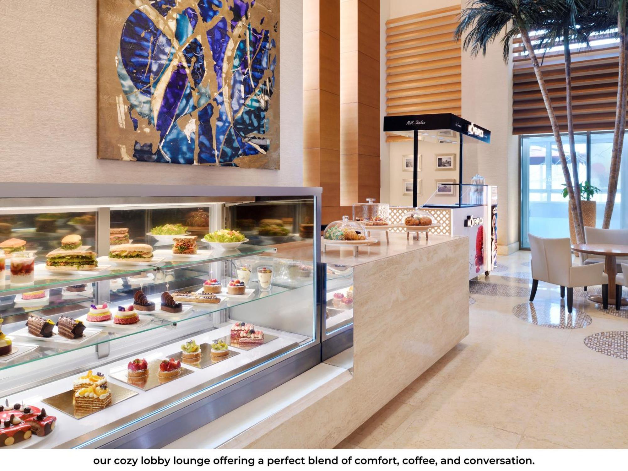 Mövenpick Hotel Jumeirah Beach Dubai Exterior foto Lobby Lounge